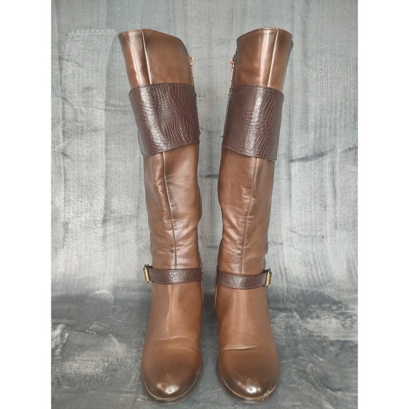 Corkeys Wyatt Tennley Buckle Boot Riding Boot Brown Size 8 - Picture 4 of 16